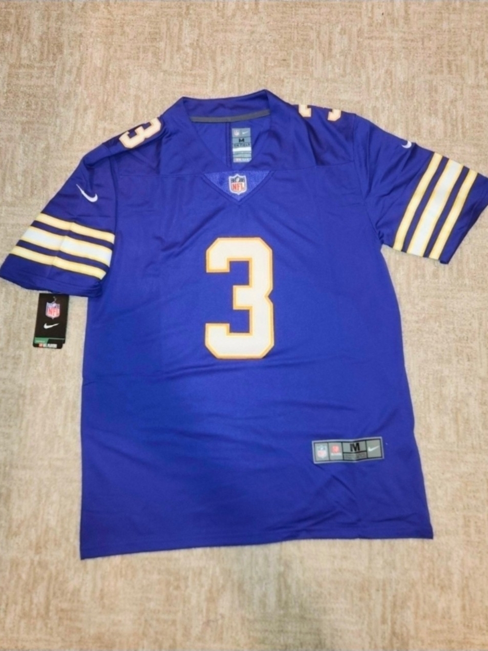 Minnesota Vikings Jordan Addison Purple Throwback Stitched Embroidered Mens Medi